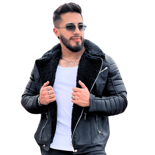 CHAQUETA CHAMARRA OVEJERO EN CUERO - Shopping Madrid Imports