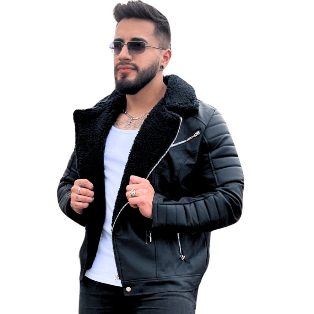 CHAQUETA CHAMARRA OVEJERO EN CUERO - Shopping Madrid Imports